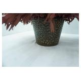 Artificial Dried Eucalyptus Arrangements in Metal Planters (3ct)