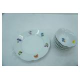 Cordon Bleu BIA Porcelain Fruit Bowl Set with Plate