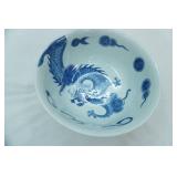 "Blue Dragon" Winterthur Andrea by Sadek Porcelain Bowl