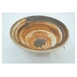 Stoneware Studio Pottery Bowl 10" diameter by 4.25" tall