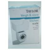 TAYLOR Weigh & Store Kitchen Scale. 16 oz. Capacity. NEW/Like New Condition