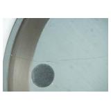 Partylite Stoneware Pedestal Serving Bowl and Plate (plate has a crack)