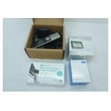 Garmin (new), anti-tip furniture & TV Safety Straps (new), Securi door chime (new), Verizon Base & Wireless Handset (phone & router)