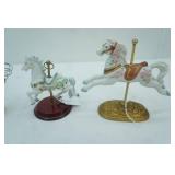 Collectible Figurines. Willow Tree Angel of the Heart, Carousel Horses, 1985 "Denim Days" by Homco