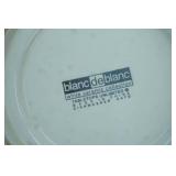 Gibson Small Ceramic Canister, Tabletops Unlimited White Glaze Ceramic Bowl