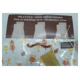 NEW Wine Wings-Wine Bags for travel or gifting; 6-pack papyrus gift bags w/bottle openers