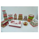 Large Lot of NEW Christmas Gift Boxes.