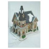 Victorian Church 7"x 9.375"x11.25" Snow Village Light-Up Church