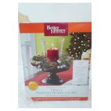 Better Homes & Garden 3 Piece Pedestal Hurricane Lamp Candle Holder