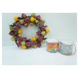 Fruit Wreath, NEW 2ct LED Bead Light Garlands