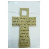 "May the Lord Bless You" Stone Cross Wall Decor 10"x 16"