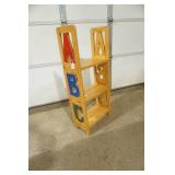 Wooden ABC 3-Tier Shelf 15"x"x35"