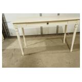 Cream Painted Wooden Computer Desk, Writing Desk w/one slide out drawer for keyboard