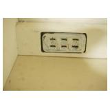 2 Piece Bernhardt Painted Wooden Cabinet Hutch 51"x17"x79" tall