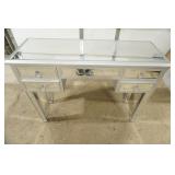 Mirrored Vanity Desk w/5 drawers 31.5"x 14.25"x 31"