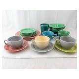 Homer Laughlin Fiestaware Vintage Dinnerware - Mixed Colors, Assorted Pieces