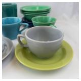 Homer Laughlin Fiestaware Vintage Dinnerware - Mixed Colors, Assorted Pieces