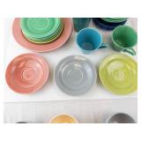 Homer Laughlin Fiestaware Vintage Dinnerware - Mixed Colors, Assorted Pieces