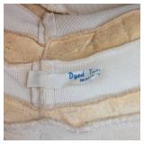 Dyed Fur Hat - Cream/Beige with Brown-Tipped Edges