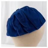 Union Made Blue Velvet Bouffant Hair Cap