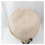 Desi New York An Original Beige Cloche Hat - Size 6 1/4