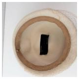 Desi New York An Original Beige Cloche Hat - Size 6 1/4