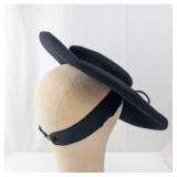 New York Creations Black Wide-Brim Felt Hat - Size 22