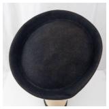 New York Creations Black Wide-Brim Felt Hat - Size 22