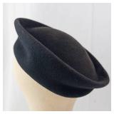 Black Wool Beret - 100% Wool