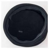 Black Wool Beret - 100% Wool