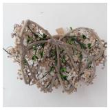 Union Made USA Floral Hair Headpiece - Cream/Pink Tiny Blossom Halo Band