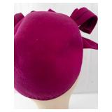 Berkshine Velvet Magenta Turban Headpiece - Ribbon Bow, USA