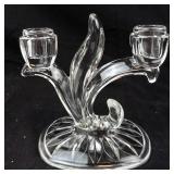 Set of 3 Pressed Plant Botanical Double Arm Candelabras