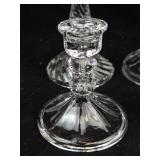 Clear Glass Candlesticks (Lot of 4)