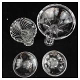 Clear Glass Candlesticks (Lot of 4)