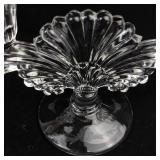 Candelabra Pair - 3-Arm Centerpiece & Fan-Base Candlesticks