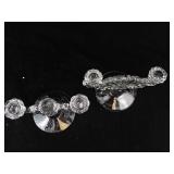 Candelabra Pair - 3-Arm Centerpiece & Fan-Base Candlesticks