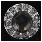 Candy Dish with Lid - Pressed Glass, Starburst Pattern