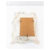 Grecian Goddess Mirror Frame - Vintage Resin, Floral Relief