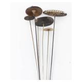 Vintage Hat Pins - Assorted Disk & Bead Heads, 8-11in Length