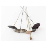 Vintage Hat Pins - Assorted Disk & Bead Heads, 8-11in Length