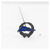 Montana State Lapel Hat Pin - Laurel Wreath with Blue Banner
