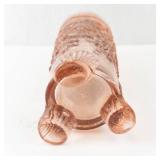 Vintage Pink Depression Glass Tri-Footed Hat Pin Holder