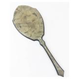 Hand Mirror - Marbled Metal Frame, Oval Glass Mirror