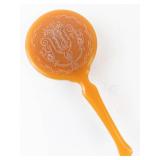 Hair Brush - Bakelite Amber Boar Bristle Vanity Brush