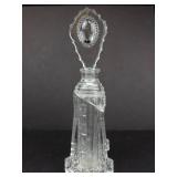 Crystal Perfume Bottle with Shield-Top Stopper