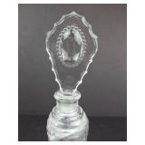 Crystal Perfume Bottle with Shield-Top Stopper