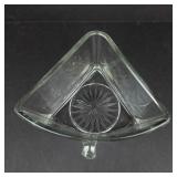 Vintage Triangle Wheel Refrigerator Dish - Starburst Pattern (Single Slice)