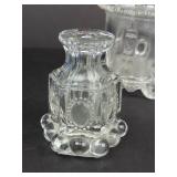 Clear Crystal Glass Decanter, Purfume Ornament Set - Assorted Vessels