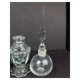 Clear Crystal Glass Decanter, Purfume Ornament Set - Assorted Vessels